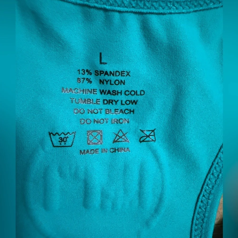 Teal Spandex Nylon Garment - Picture 3 of 3